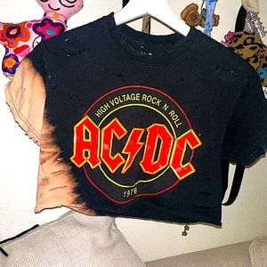 AC/DC upcycled shirt